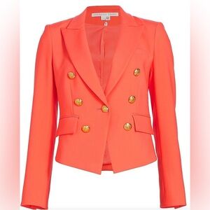 NWT Veronica Beard Diego Dickey Jacket in Neon Pink Size 4